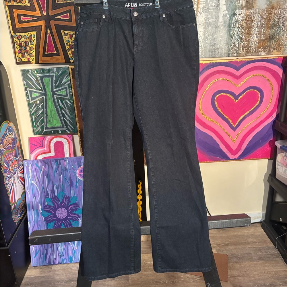 Apt. 9 Women's Black Boot Cut Jeans
